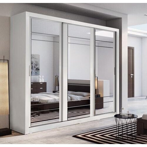 Arthauss (White Matt) Arti 2 - 3 Sliding Door Wardrobe 250cm