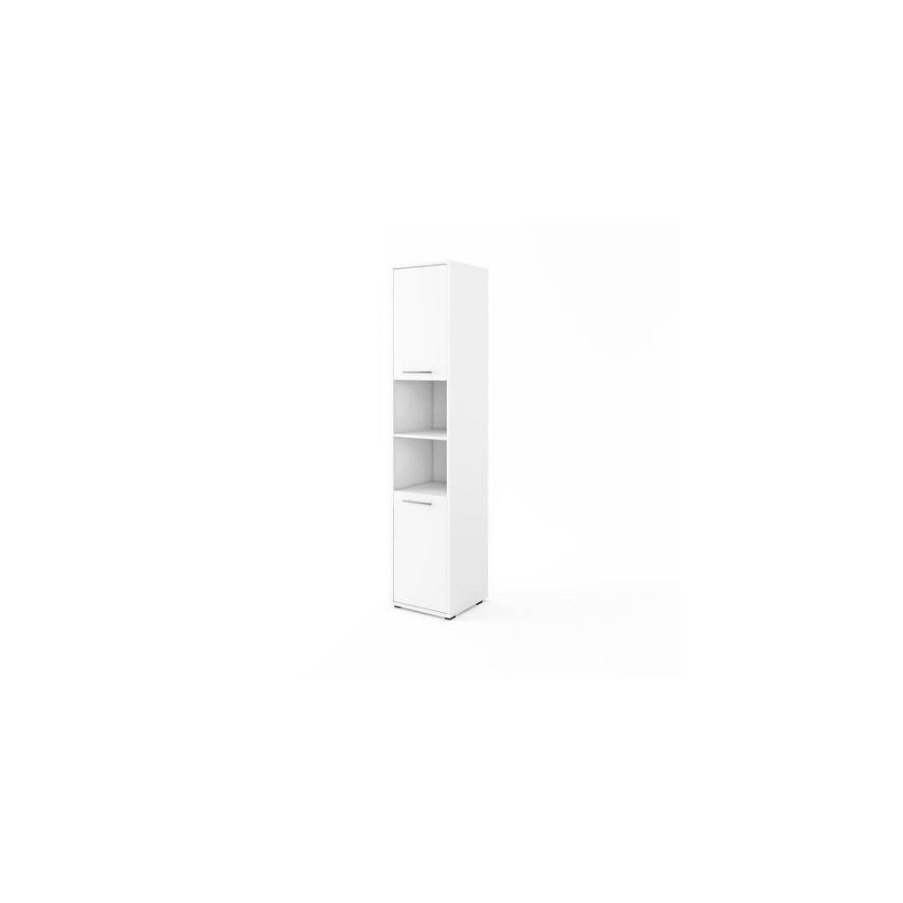 (White Matt) CP-08 Tall Storage Cabinet for Vertical Wall Bed Concept Pro