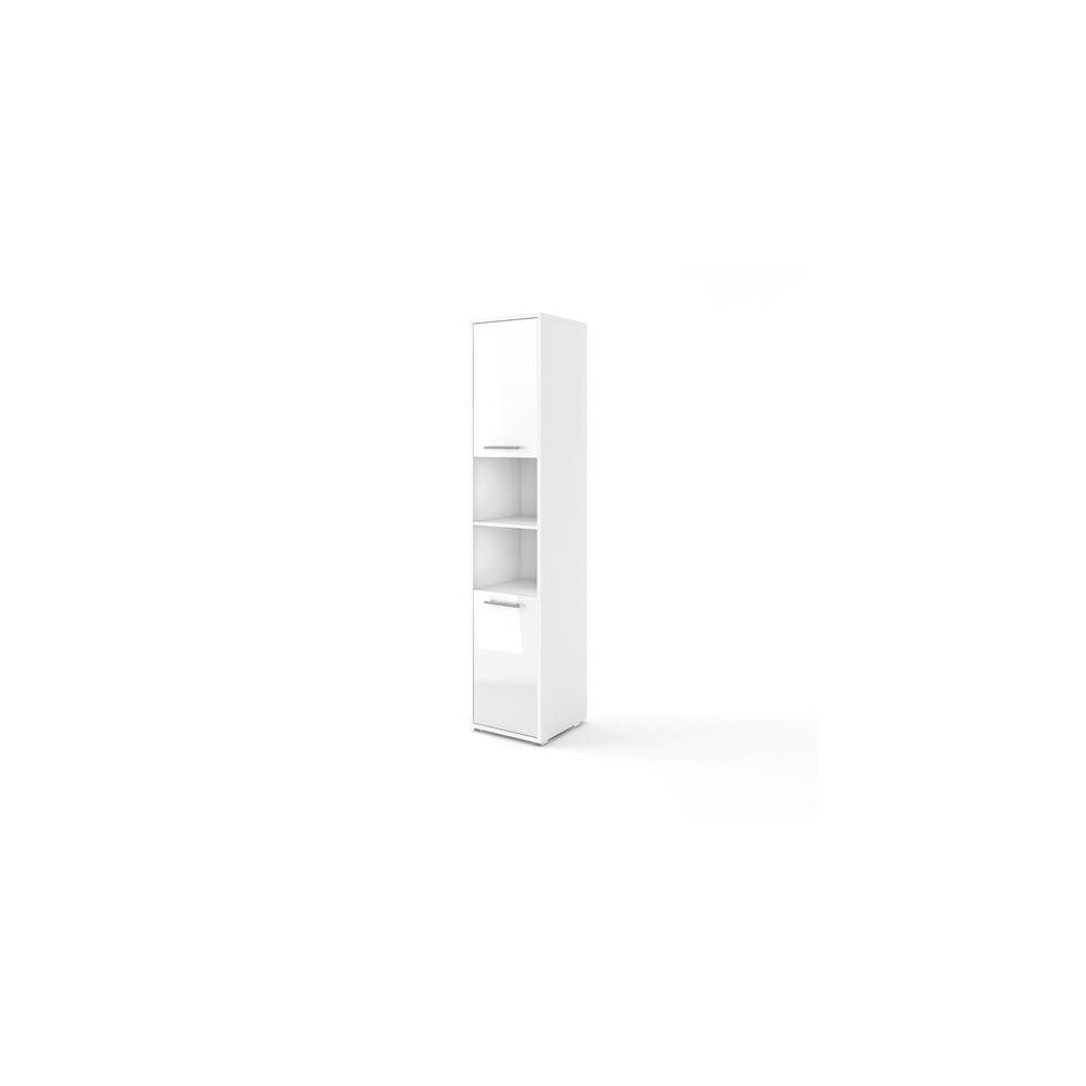 (White Gloss) CP-08 Tall Storage Cabinet for Vertical Wall Bed Concept Pro