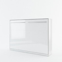 (White Gloss) CP-04 Horizontal Wall Bed Concept Pro 140cm