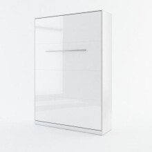 (White Gloss) CP-01 Vertical Wall Bed Concept Pro 140cm