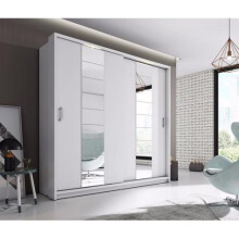 (White Matt) Arti 14 - 2 Sliding Door Wardrobe 220cm