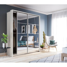 (White Matt) Arti 17 - 2 Sliding Door Wardrobe 180cm
