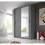 Arthauss (Grey Matt) Arti 4 - 2 Sliding Door Wardrobe 150cm 1
