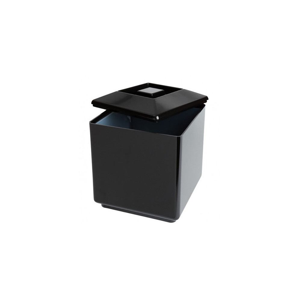 Square Plastic Ice Bucket Black - Champagne Wine Restaurant