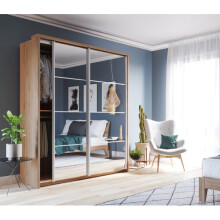 (Oak Shetland) Arti 17 - 2 Sliding Door Wardrobe 180cm