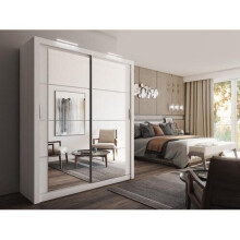 (White Matt) Arti 3 - 2 Sliding Door Wardrobe 181cm