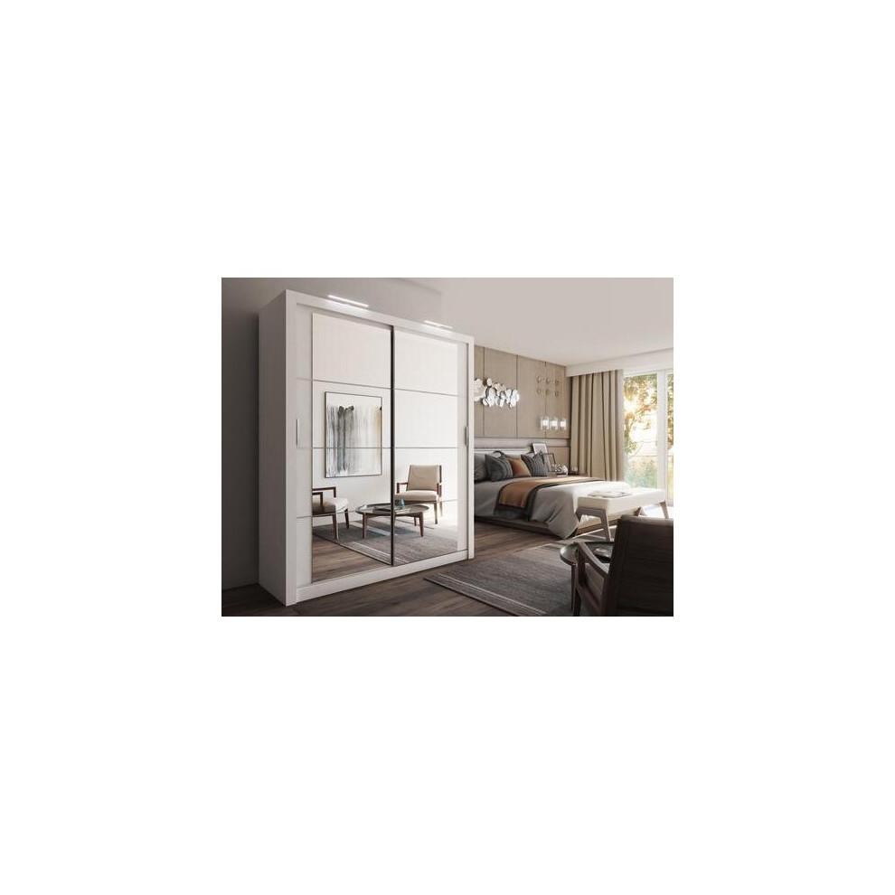 Arthauss ( Matt) Arti 3 - 2 Sliding Door Wardrobe 181Cm White