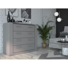 (Grey Matt) Idea ID-10 Chest of Drawers