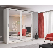 (White Matt) Arti 8 - 2 Sliding Door Wardrobe 203cm