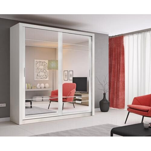 Arthauss (White Matt) Arti 8 - 2 Sliding Door Wardrobe 203cm