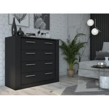 (Black Matt) Idea ID-10 Chest of Drawers