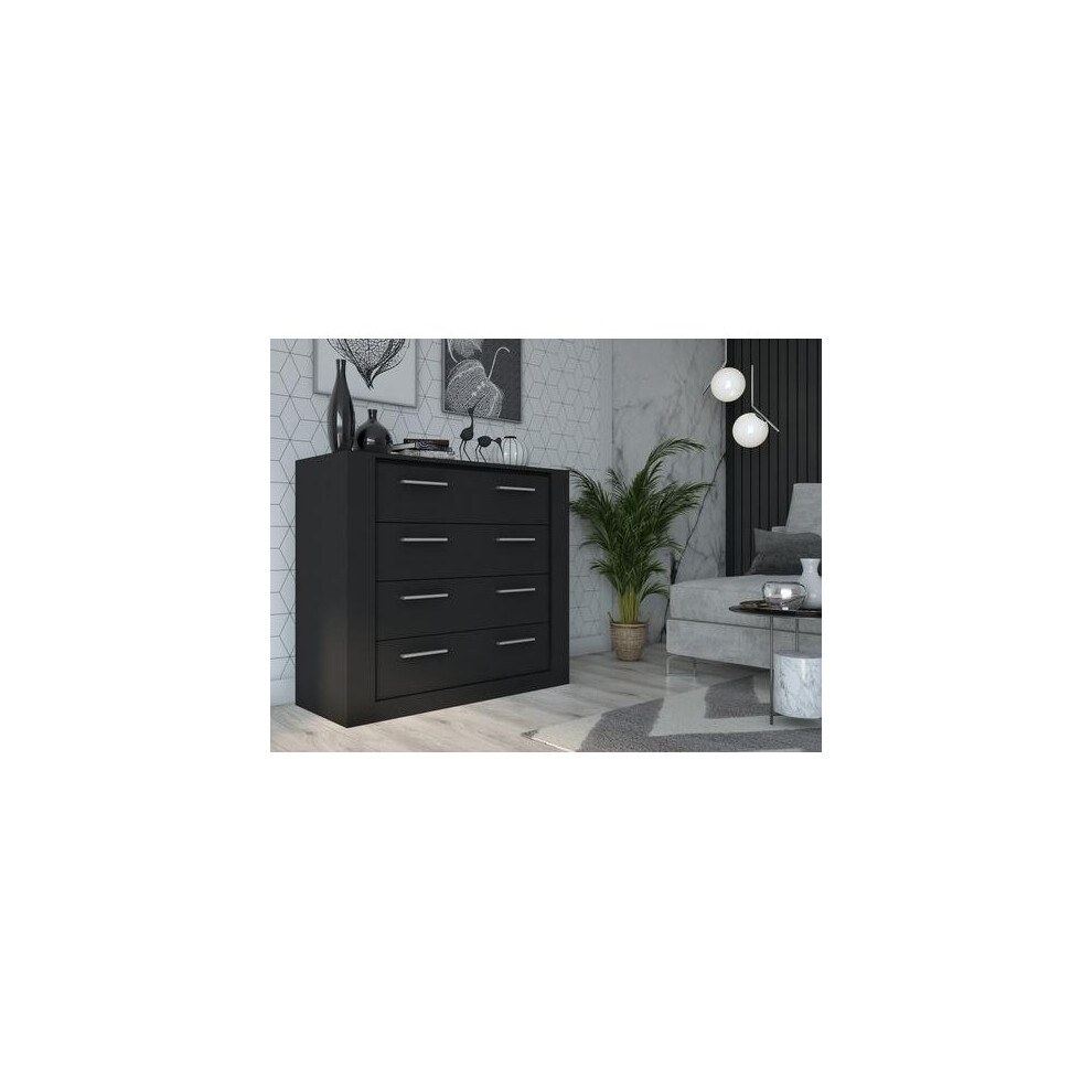 (Black Matt) Idea ID-10 Chest of Drawers