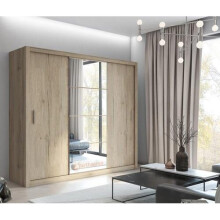 (Oak San Remo) Idea ID-01 3 Sliding Door Wardrobe 250cm