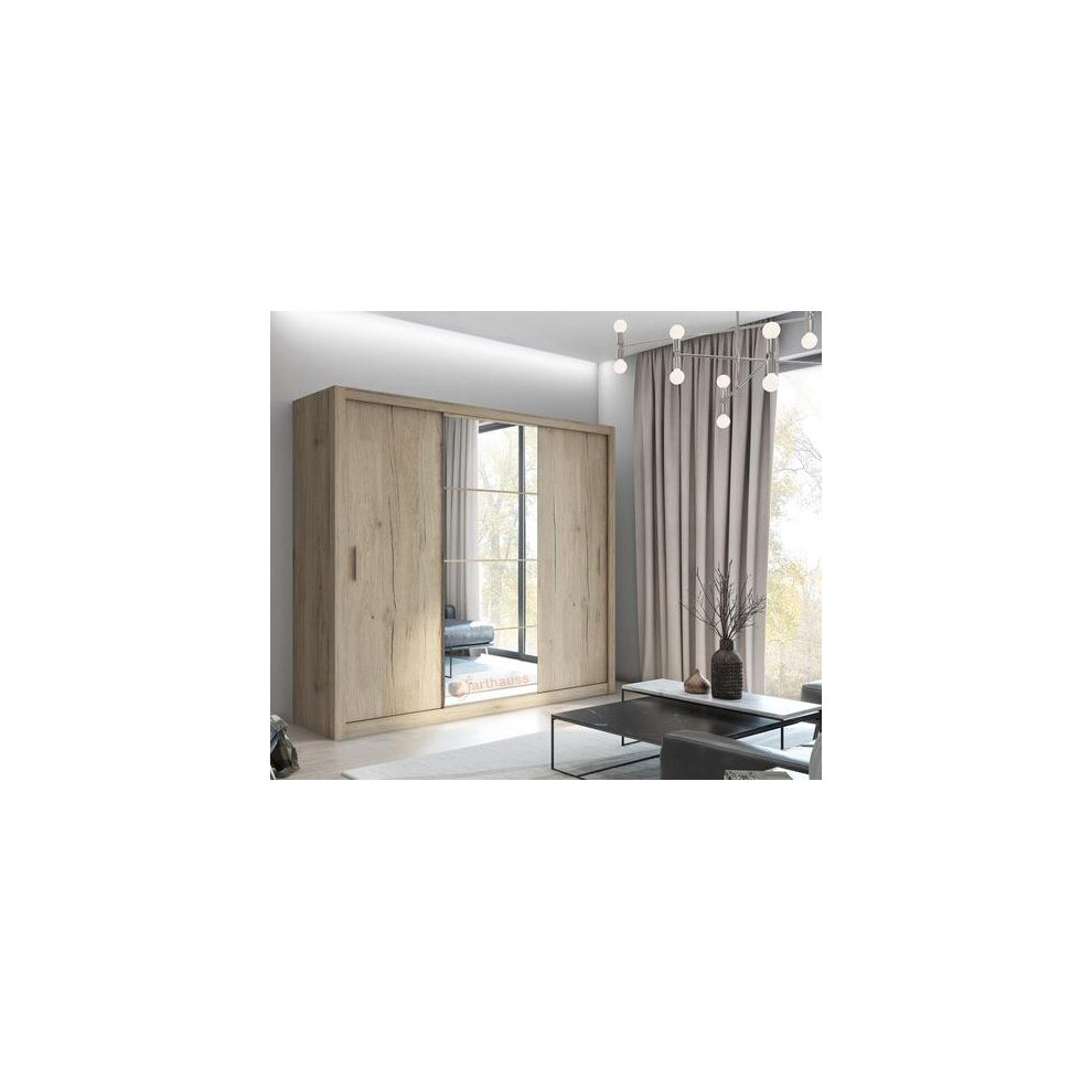 (Oak San Remo) Idea ID-01 3 Sliding Door Wardrobe 250cm