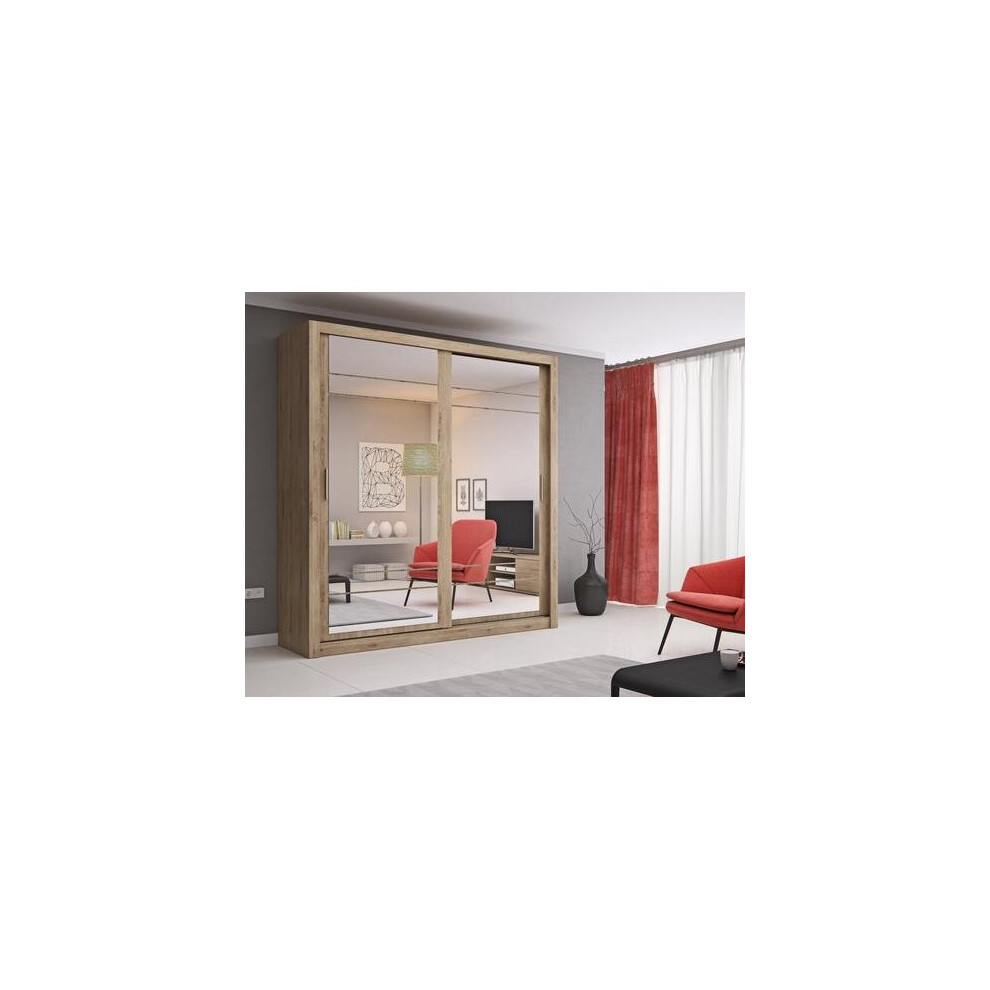 Arthauss (Oak Shetland) Arti 8 - 2 Sliding Door Wardrobe 203Cm Not,Specified
