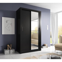 (Black Matt) Arti 6 - 2 Sliding Door Wardrobe 120cm