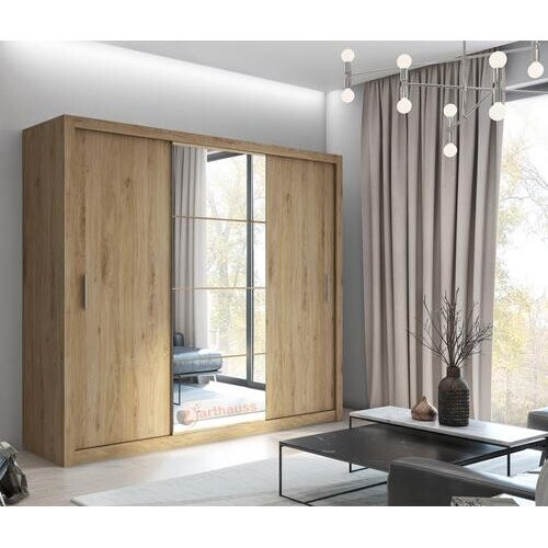 Arthauss (Oak Shetland) Idea ID-01 3 Sliding Door Wardrobe 250cm