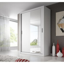 (White Matt) Arti 4 - 2 Sliding Door Wardrobe 150cm