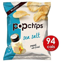 Popchips Sea Salt Popped Potato Crisps 23g x 24