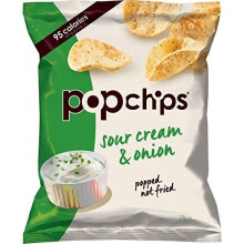 Popchips Sour Cream and Onion Popped Potato Chips 23 g (Pack of 24)