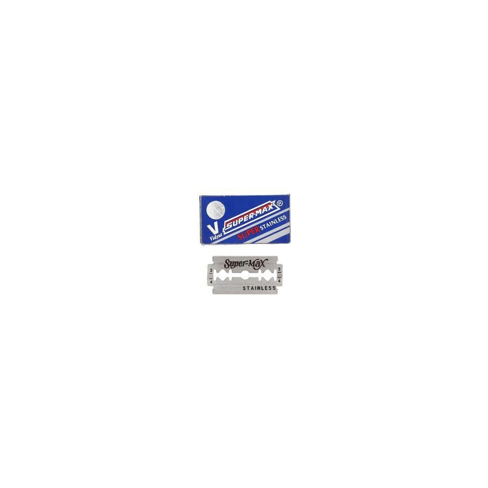 Super-Max Double-Sided Razor Blades 10 pack 