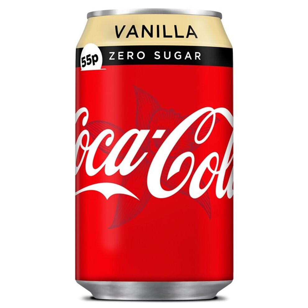 Zero Sugar Coke Vanilla 330ml x 24 PMP