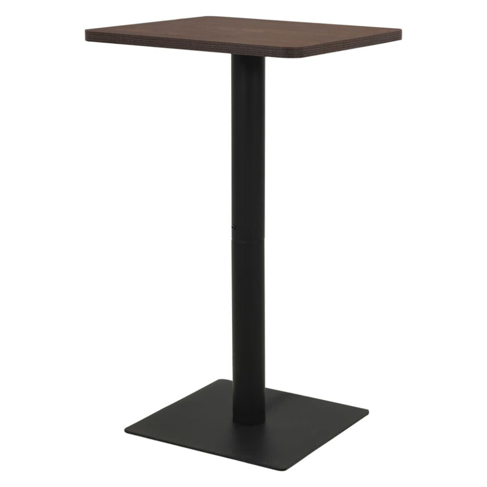 vidaXL Bistro Table Dark Ash Dining Coffee Tea Bar Pub Dinner Desk Furniture