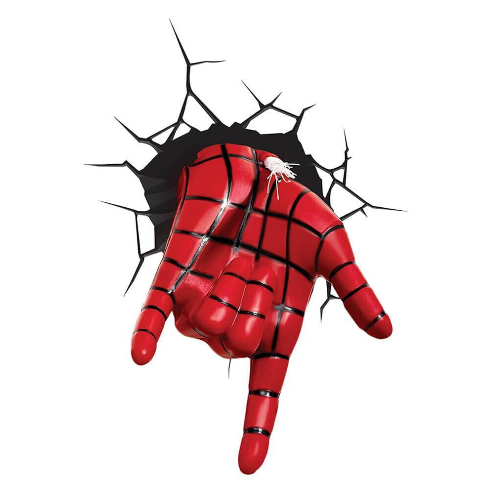 Marvel Spider-Man Web Slinger Hand 3D Wall Light