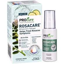 PROcure Rosacare Gel, 2 oz, Medicated Skincare Treats Redness; Hyalurnoic Acid, Redness reducing Licorice & Instant Redness Reduction CC Cream. Suitab