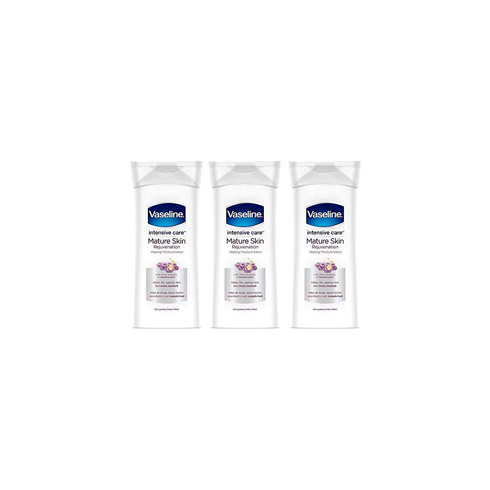 Vaseline Intensive Care Body Lotion, Rejuvenates Mature Skin with Healing Moisture Lotion, Immediate Transformation from Dry Skin to Healed and Moistu