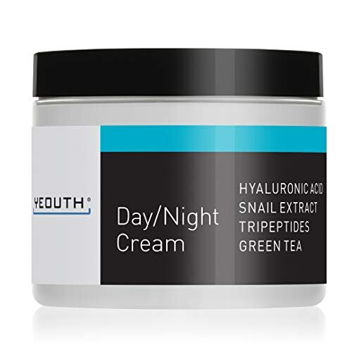 YEOUTH Day Night Facial Moisturizer with Snail Extract, Hyaluronic Acid, Green Tea & Peptides - Anti-Aging Day/Night Cream, Imported from USA