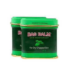 Bag Balm Vermonts Original för torra spruckna hudproblem (1 oz burk (2-pack))
