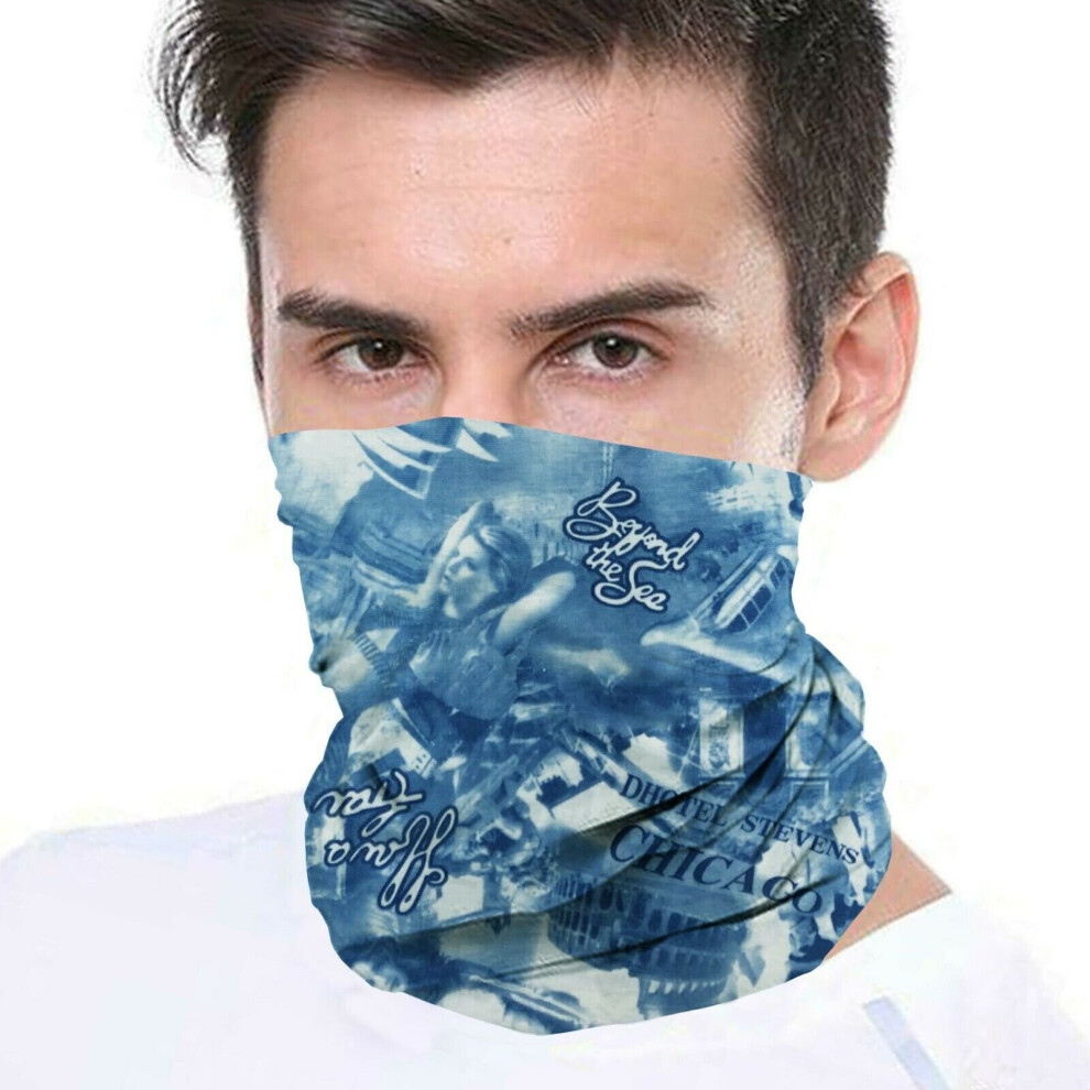 ( Chicago) Bandana Face Covering Mask Biker Tube Snood Scarf Neck Cover Blue 5056338517159