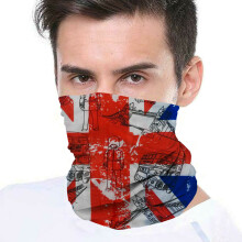 (Union Jack) Bandana Face Covering Mask Biker Tube Snood Scarf Neck Cover