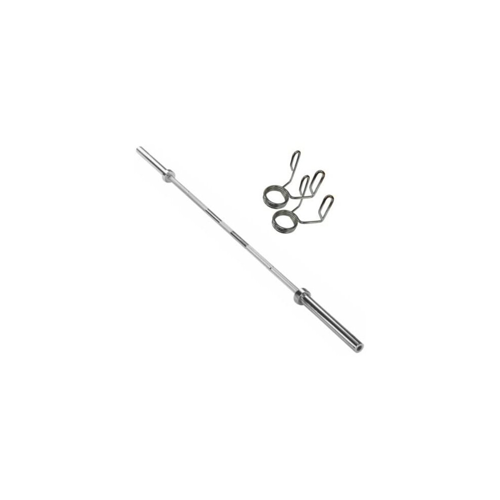 Viper 7ft Olympic Straight Barbell Weight Lifting Barbell Bars with free Collars Gym Training Fitness
