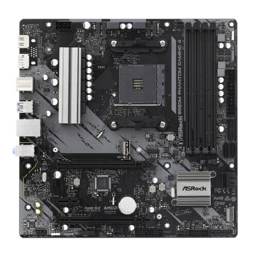 Asrock Placa-mãe - ASROCK - B550M Phantom Gaming 4 - Socket AM4 - Micro ATX - 64 Go RAM