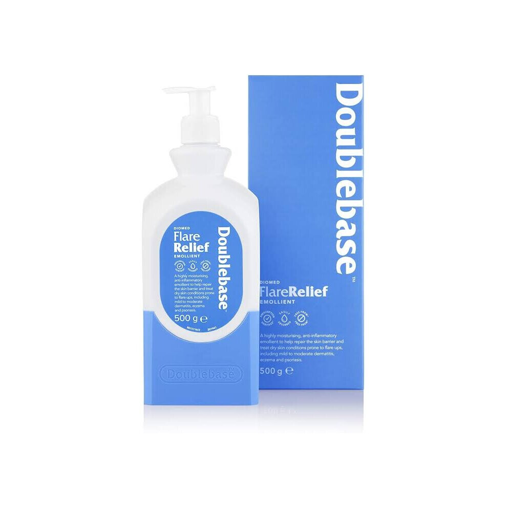 Doublebase Diomed Flare Relief Emollient 500G - Intensive Moisturising Treatment For Eczema Flare-Ups