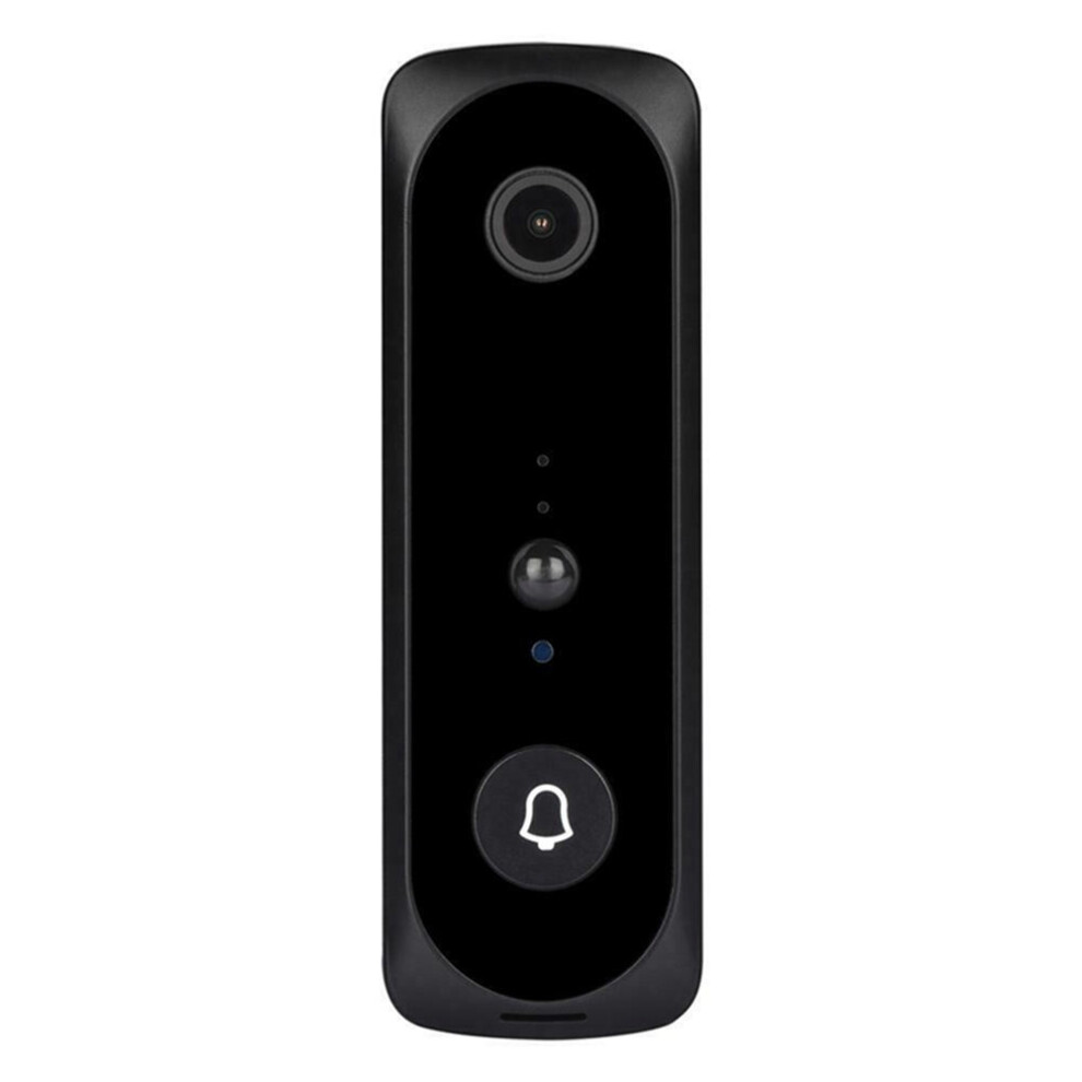 (Black Doorbell+Battery) Smart Wifi Doorbell Wireless Ir Video Camera Intercom Record Home 7037525744266