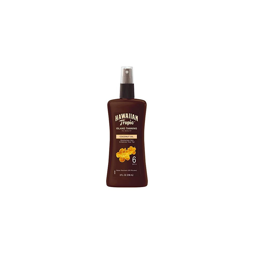 Hawaiian Tropic Dark Tanning Oil, Spray Pump, SPF 6 8 Oz (Packaging May Vary)