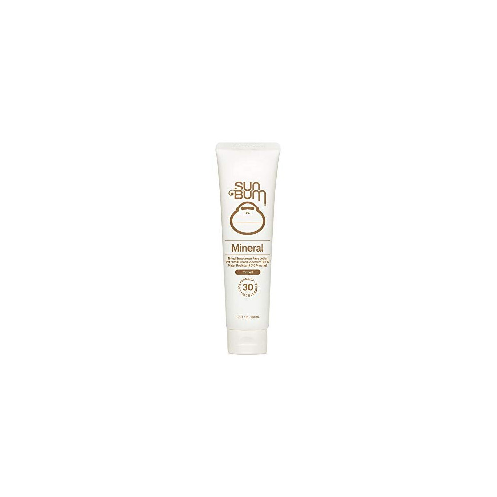 Sun Bum Mineral Spf 30 Tinted Sunscreen Face Lotion | Vegan And Reef Friendly (Octinoxate & Oxybenzone Free) Broad Spectrum Natural Sunscreen With Uva