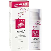 Hada Labo Tokyo Anti-Aging Hydrator 1.7 Fl. Oz - with Super Hyaluronic Acid, Collagen and Retinol Complex - lightweight anti aging serum helps increas