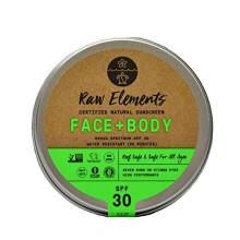 Raw Elements Αντηλιακό SPF 30 για Πρόσωπο και Σώμα σε Τενεκεδάκι, Βιολογικό, Μη Τοξικό