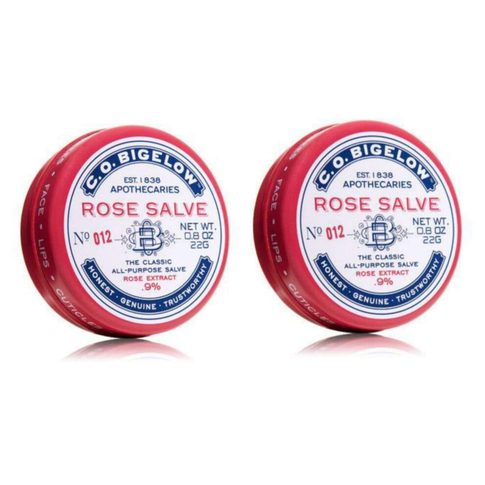 Brand: C.o. Bigelow C.o. Bigelow All Purpose Classic Rose Salve Lip Balm, .8 Oz (22G) Tin, 2 Pack