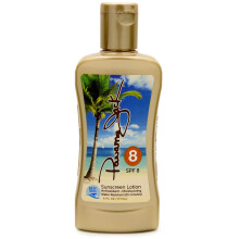 Crema Solare Panama Jack - SPF 8, senza PABA, parabeni, glutine, cruelty free, formula idratante, resistente all'acqua (80 min), 6