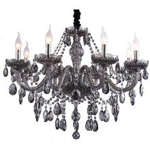 (8 Arms) Genuine Crystal Chandelier SMOKY Grey 2, 6, 8, 10, 12, 15, 18 Arms Light