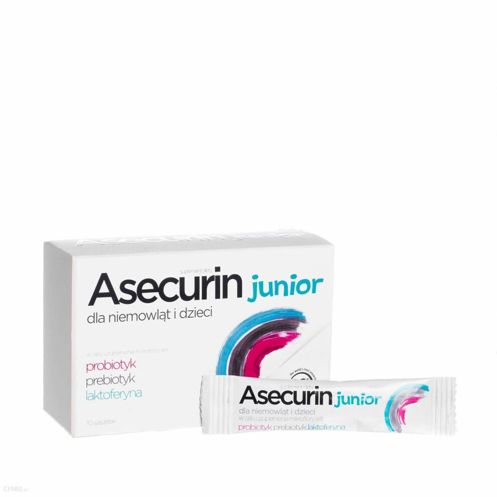 Asecurin Junior 10 sasz prebiotic probiotic and lactoferrin biogaia