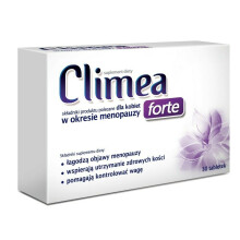 Climea Forte D3-2000 dla Kobiet – wsparcie menopauzy, wapń i witaminy D/B6/E (30 tabletek)