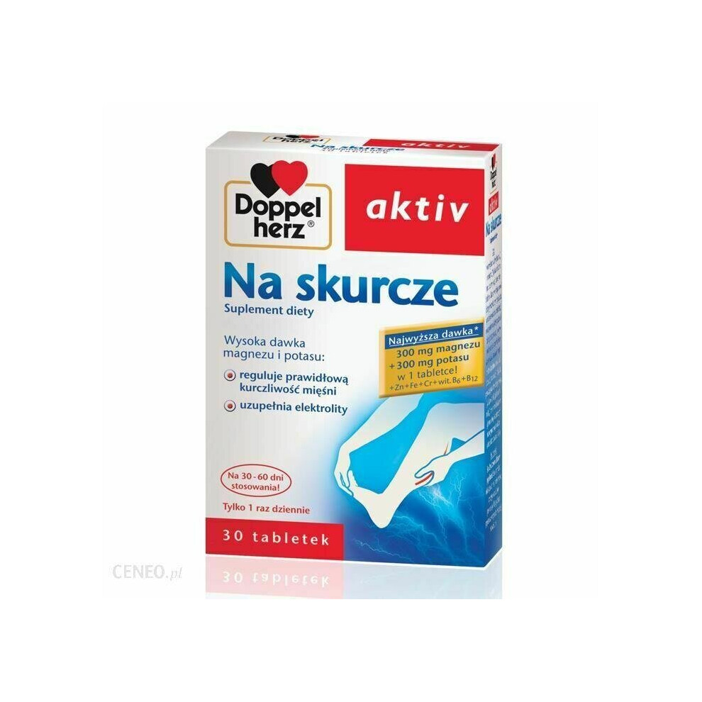 DOPPELHERZ AKTIV NA SKURCZE 30 tab Cramp Free MAGNEZ ZDROVIT Chela-Mag Olimp