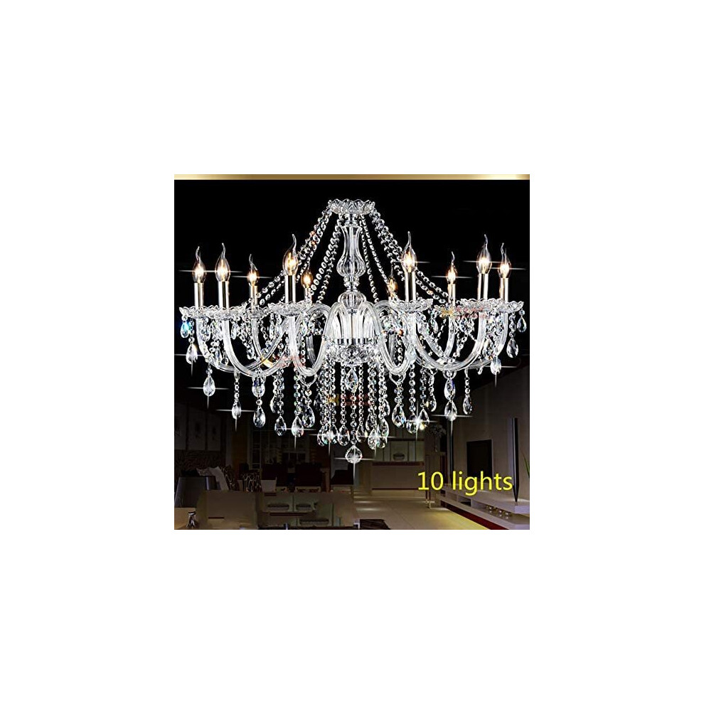 (10 Arms) 8006 Genuine K9 Crystal Chandelier Clear 2, 6, 8, 10, 15, 24, 32 ARMS